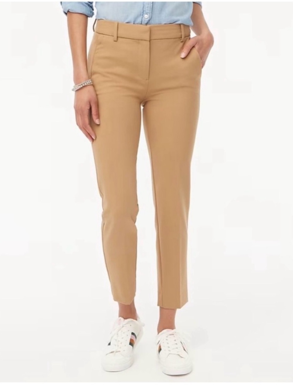 J. Crew Slim Ankle Pants in Camel